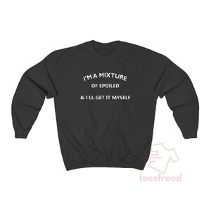 Gildan Black Graphic Crewneck Sweater